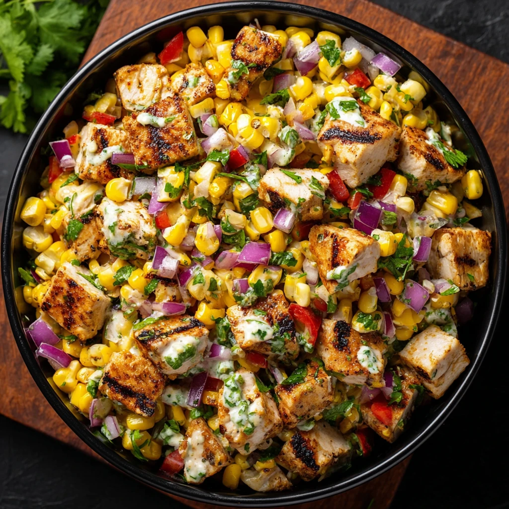Mexican Street Corn Chicken Salad