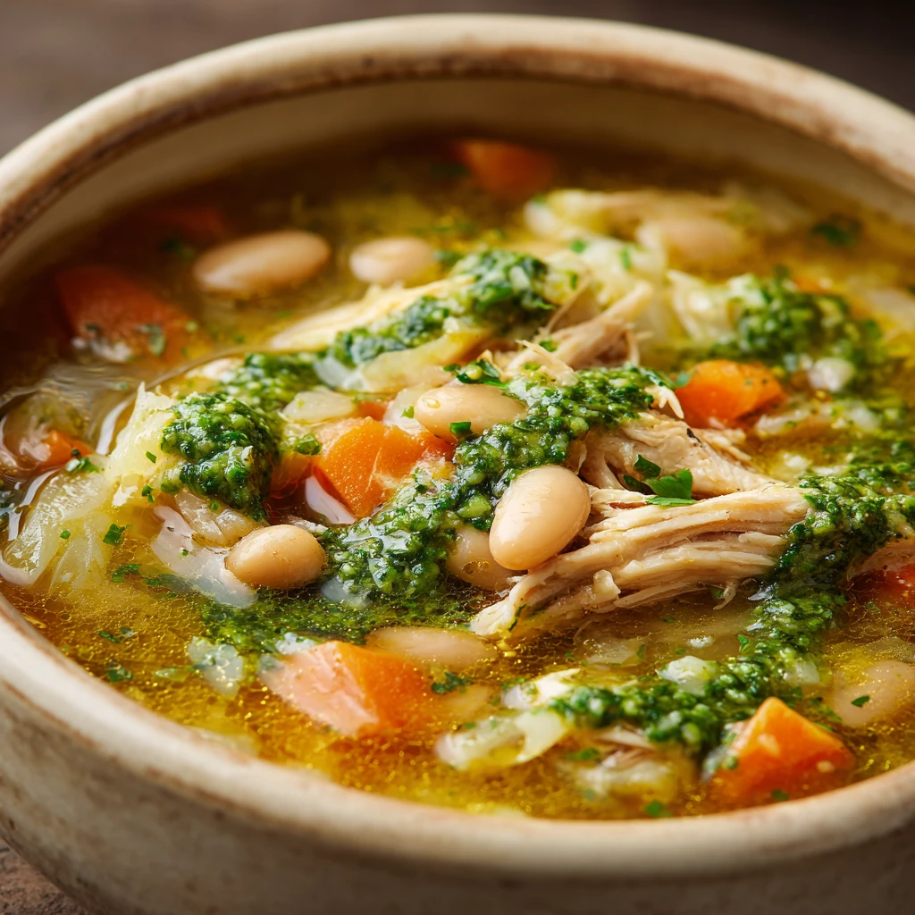 Onepot Highprotein Chicken Cabbage White Bean Soup