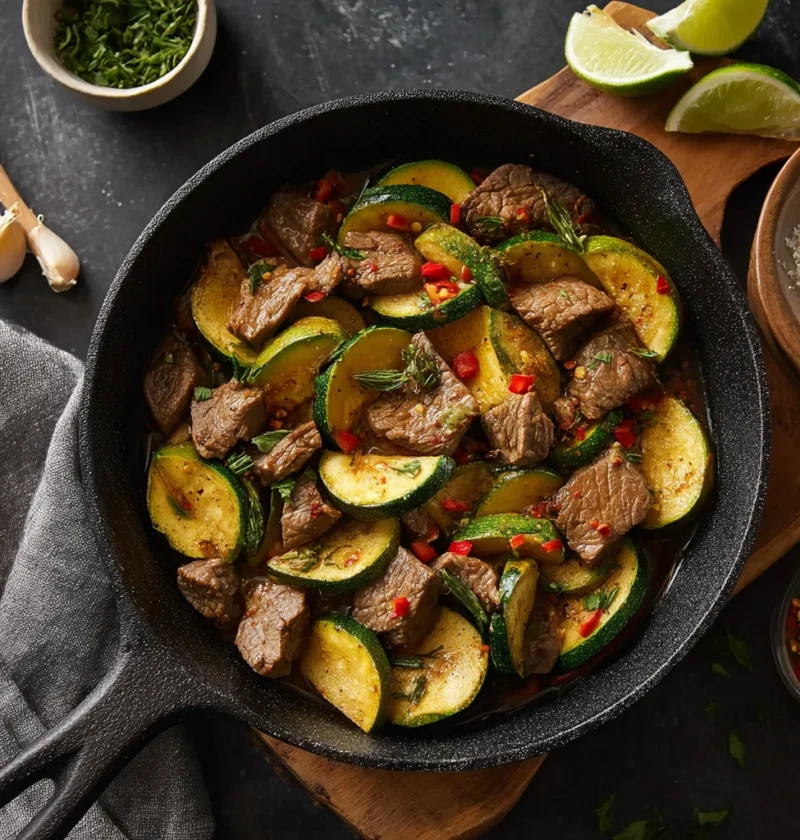 Beef Zucchini Skillet Recipe