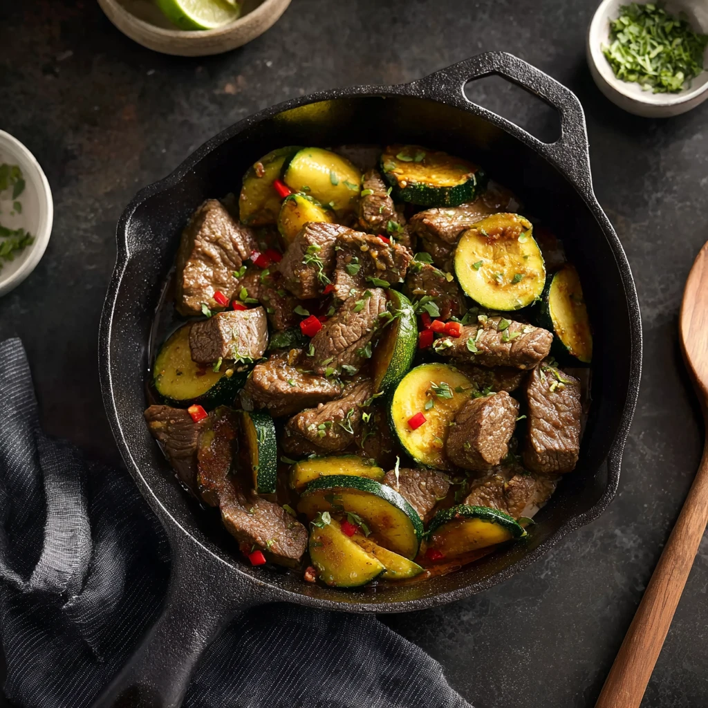 Beef Zucchini Skillet Recipe