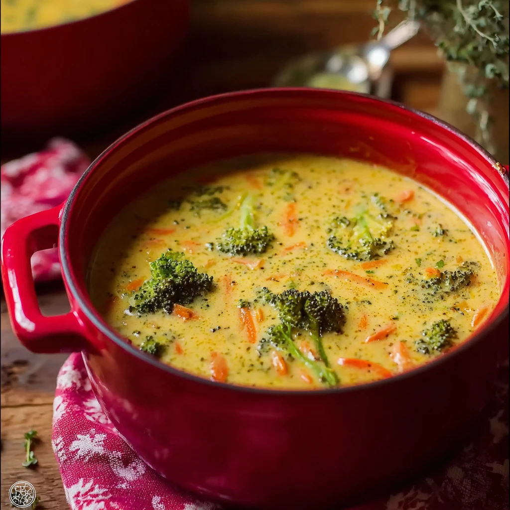 One Pot Broccoli Cheddar Soup