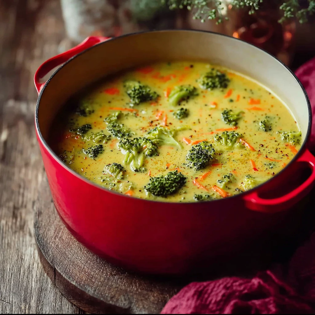 One Pot Broccoli Cheddar Soup
