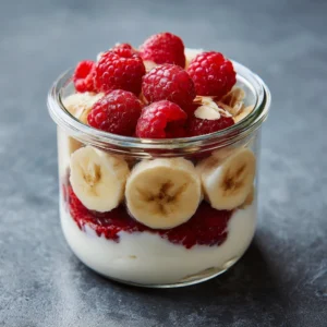 Raspberry-Banana Yogurt Parfait
