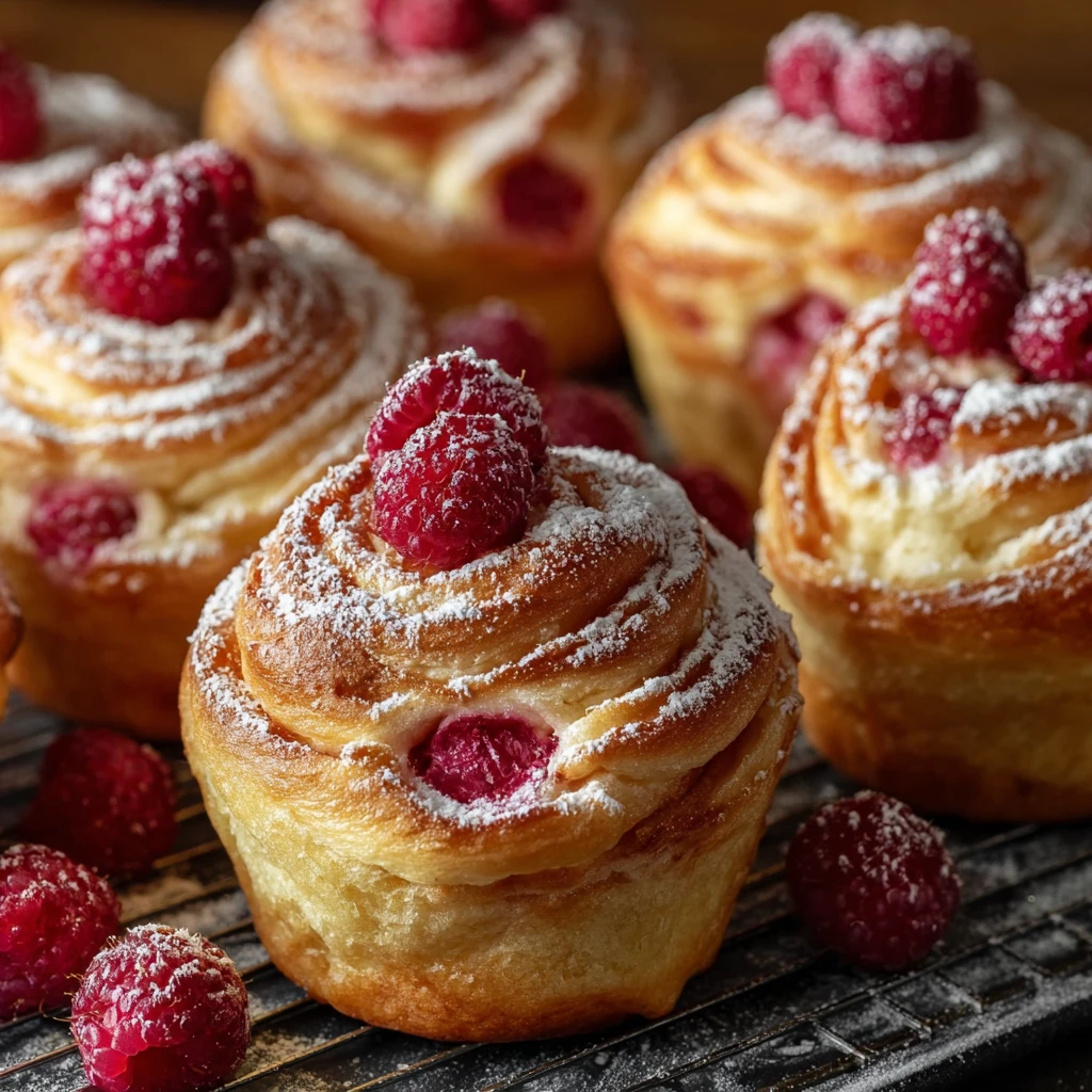Raspberry Cream Cheese Cruffins Recipe