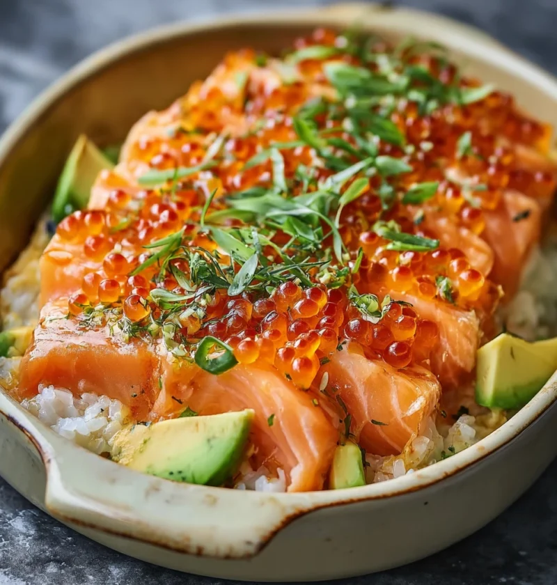 Savory Teriyaki Salmon Sushi Bake Cozy Night
