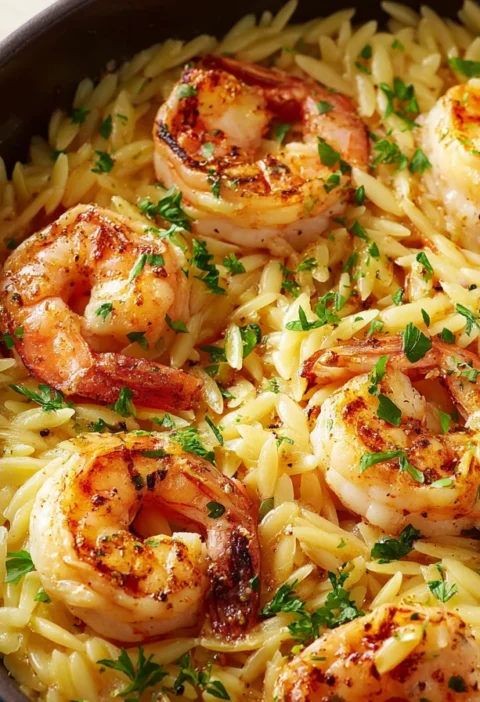 Shrimp Scampi Orzo