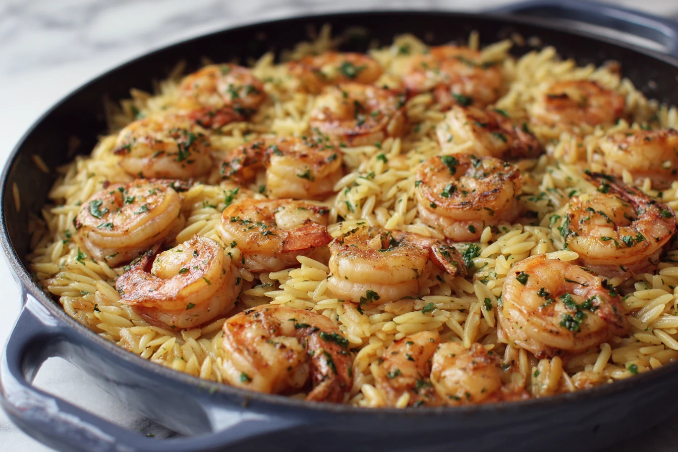 Shrimp Scampi Orzo
