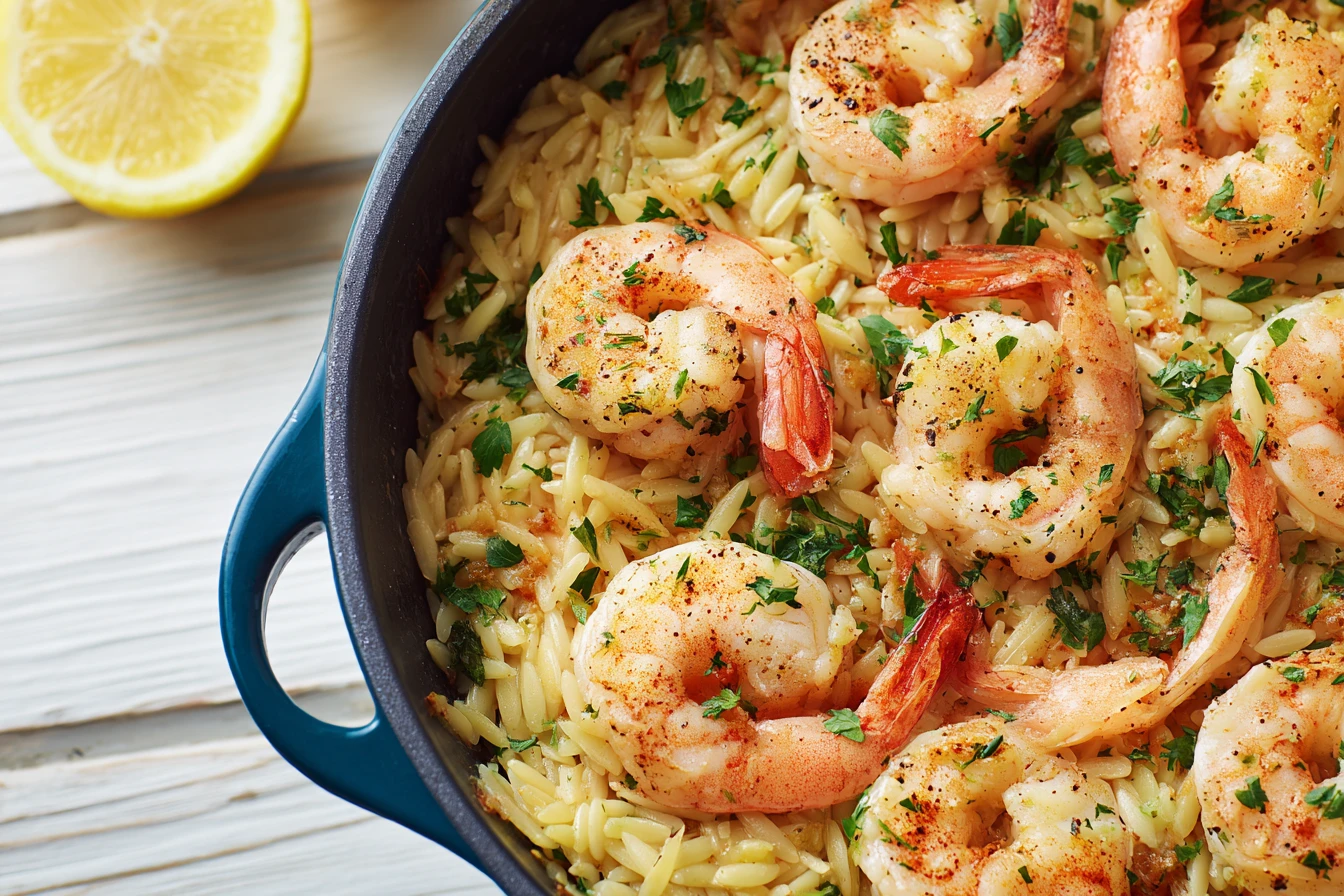 Shrimp Scampi Orzo