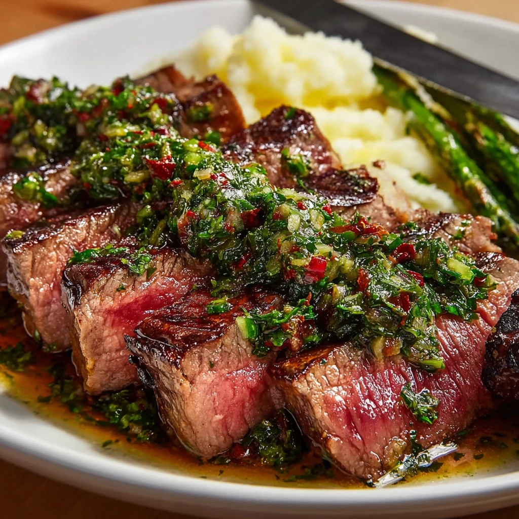 Steak with Chimichurri Sauce Recipe – Easy 30-Minute Steakhouse Classic