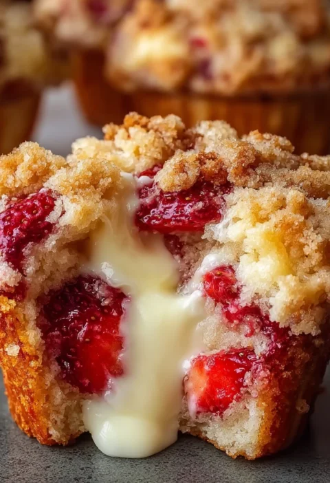 Strawberry Cream Cheese Muffins