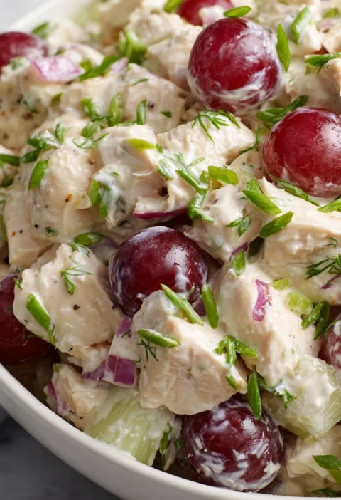 Tangy Chicken Salad Grapes