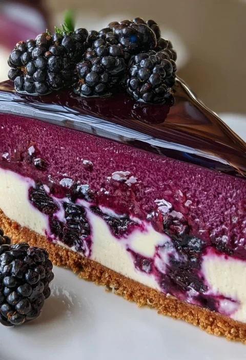 Blueberry Mousse Cheesecake Creamy Nofail Layered Dessert