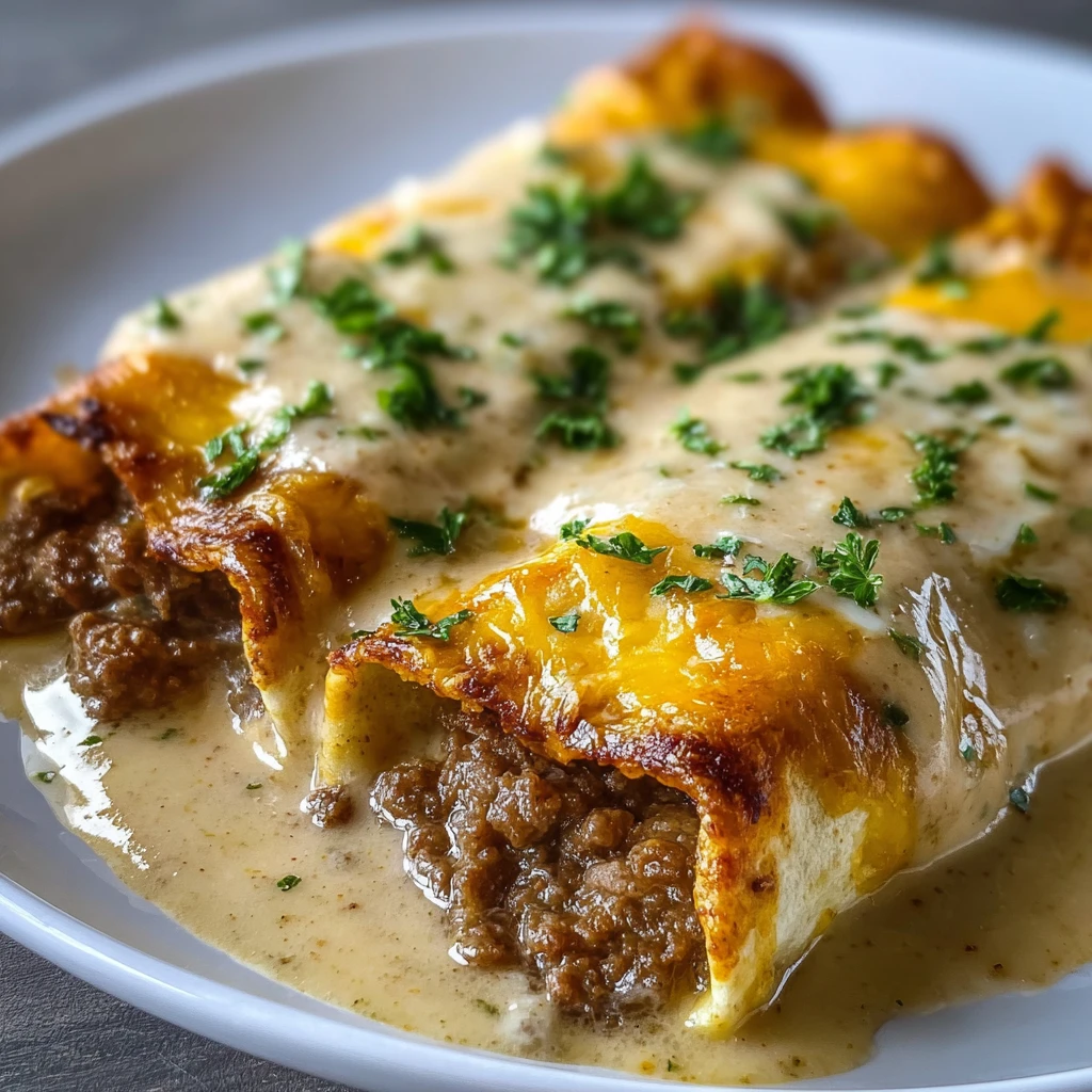 Breakfast Enchiladas with Sausage Gravy – Easy Brunch Recipe