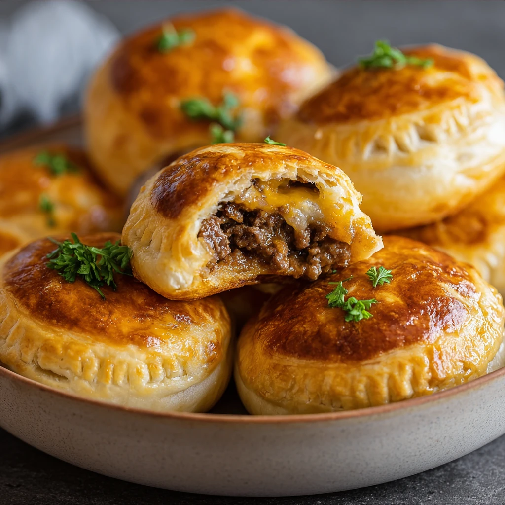 Cheesy Beef Biscuit Bombs Meaty Crowdpleasing