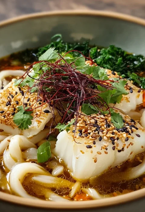 Coconut Cod Noodle Bowl