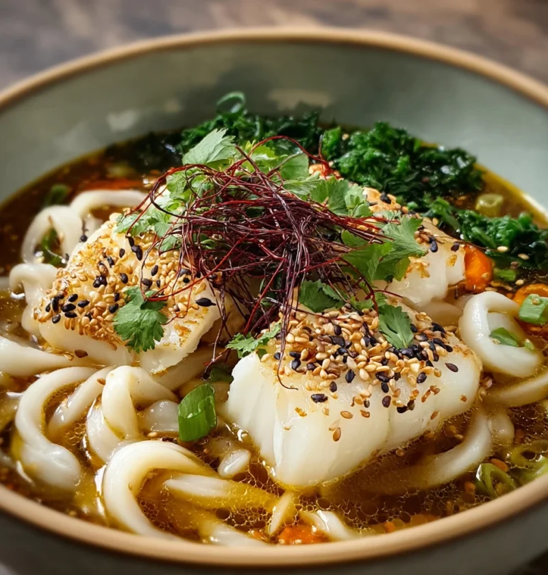 Coconut Cod Noodle Bowl