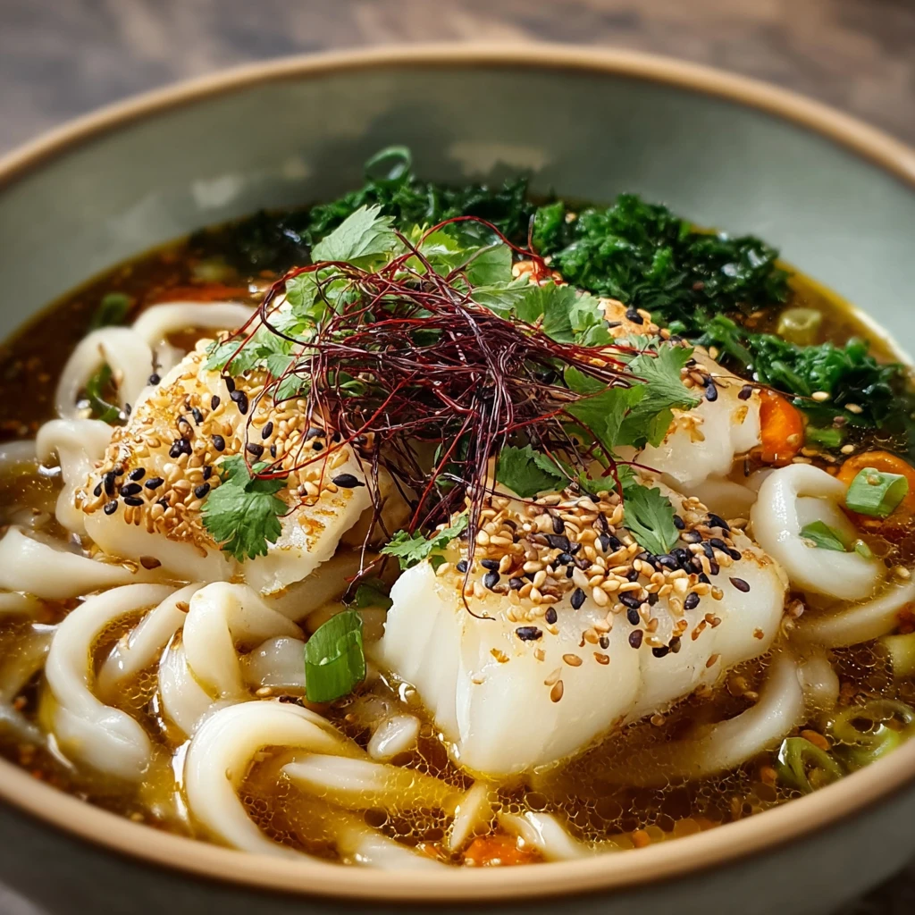 Coconut Cod Noodle Bowl