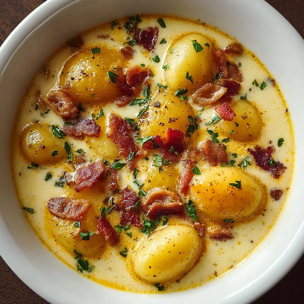 Creamy Bacon Cheddar Gnocchi Soup Warm Your Soul