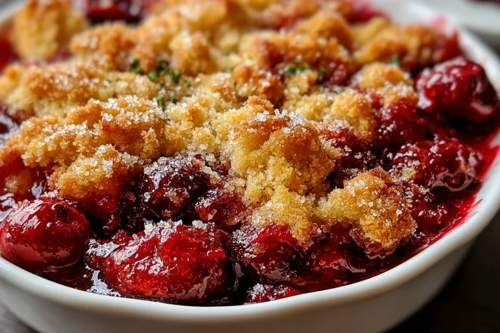 Crispy Cranberry Cobbler