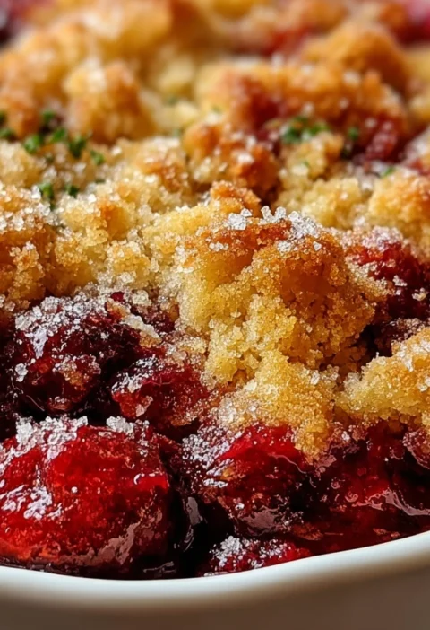 Crispy Cranberry Cobbler