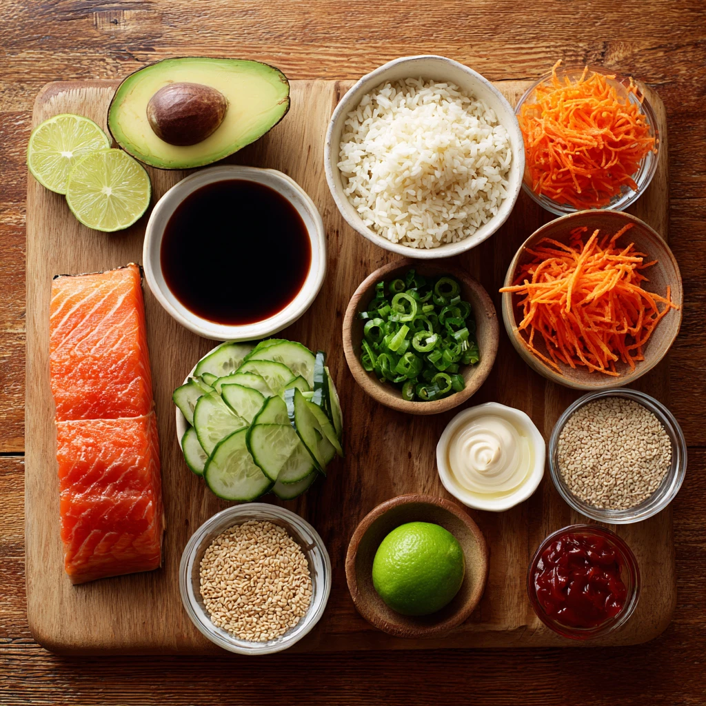 Crispy Rice Salmon Bowl
