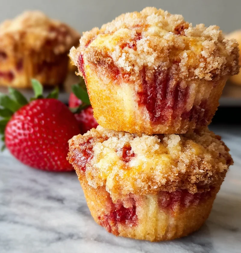 Double Strawberry Muffins