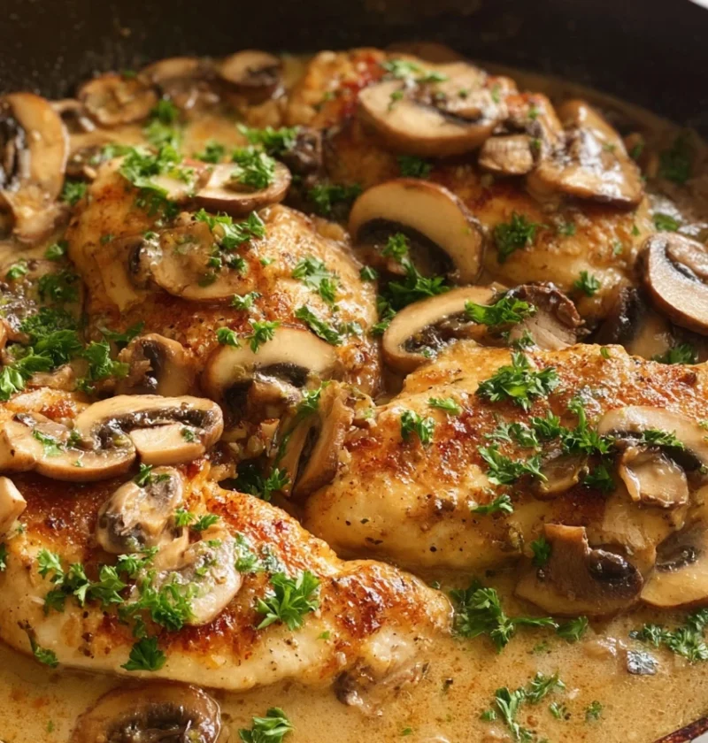 Exquisite Homemade Chicken Marsala Sweet Savory Delight Special