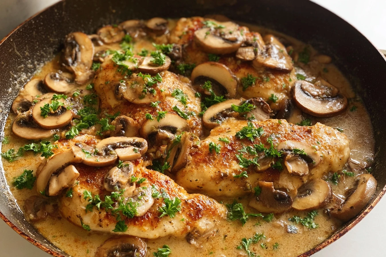 Exquisite Homemade Chicken Marsala: A Sweet and Savory Delight for a Special Dinner!