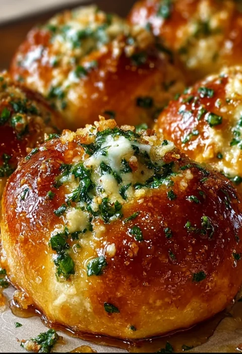 Hot Honey Ricotta Stuffed Garlic Knots