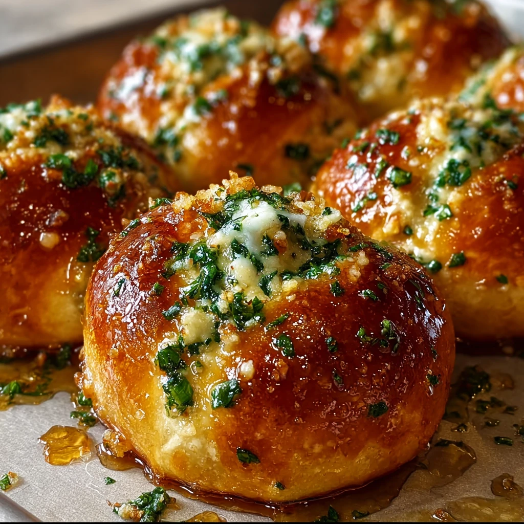 Hot Honey Ricotta Stuffed Garlic Knots