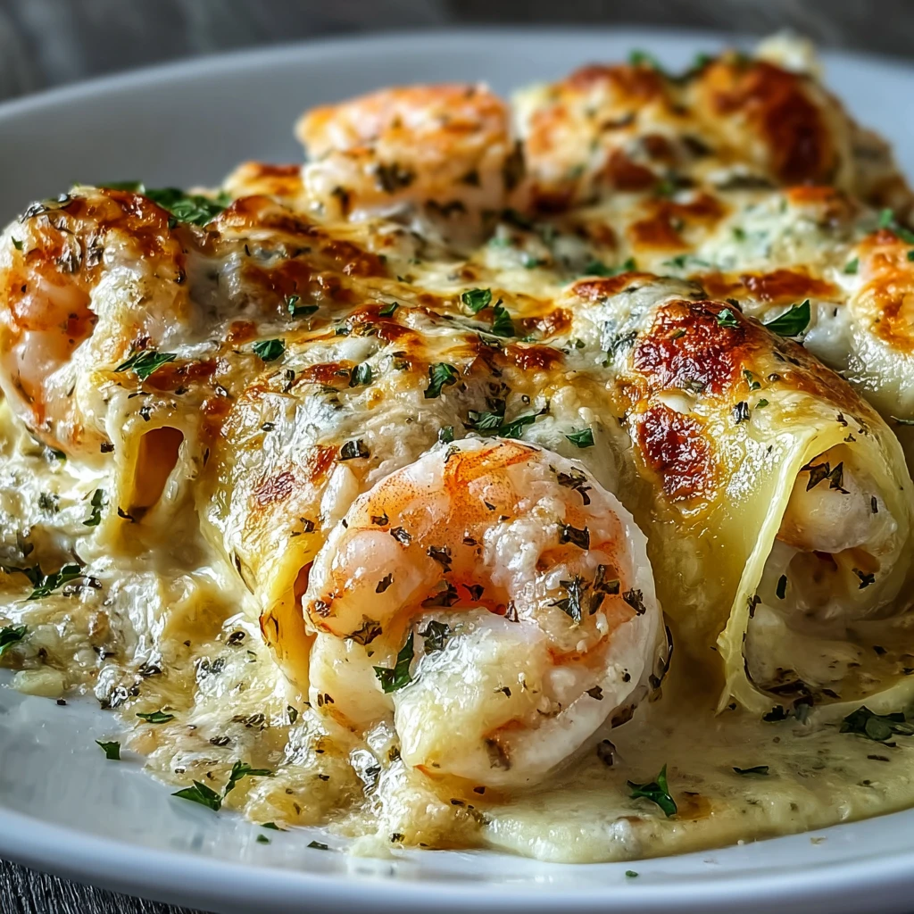 Irresistible Cheesy Shrimp Alfredo Roll-Ups You’ll Love