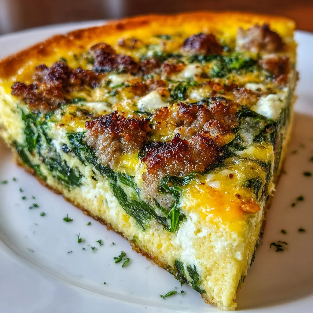 Keto Sausage Egg Spinach