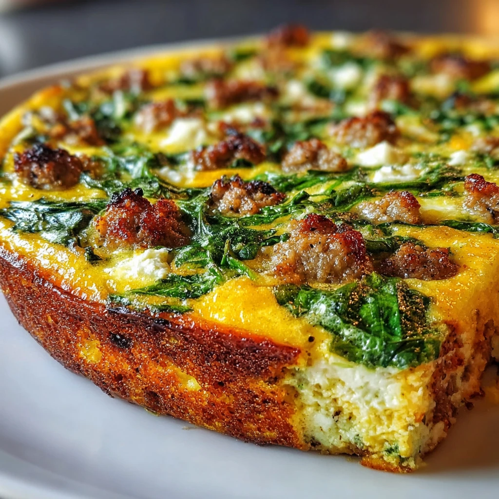 Keto Sausage Egg Spinach