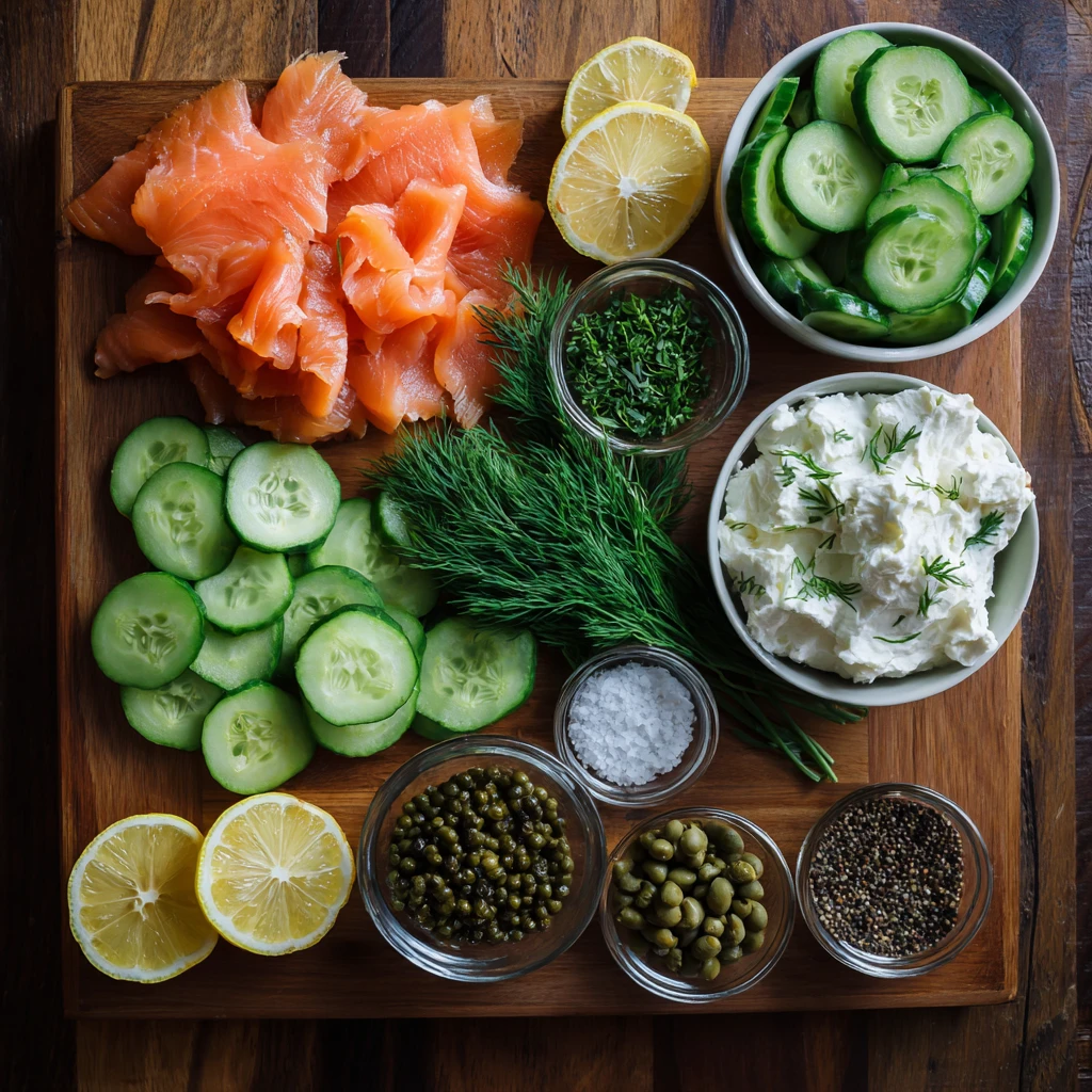 Keto Smoked Salmon Cucumber Bites