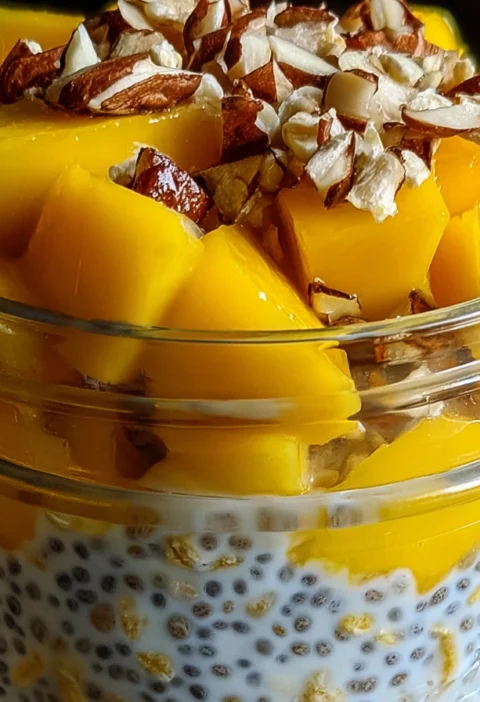 Mango Chia Overnight Oats