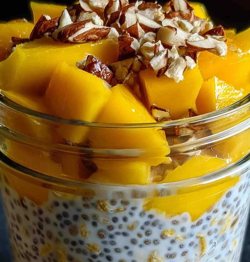 Mango Chia Overnight Oats