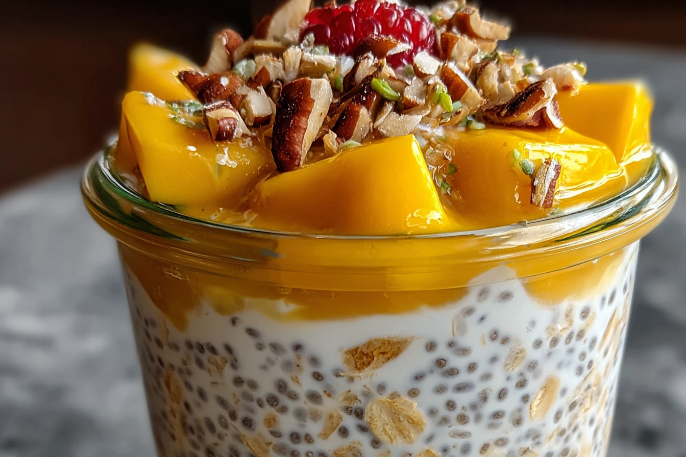 Mango Chia Overnight Oats