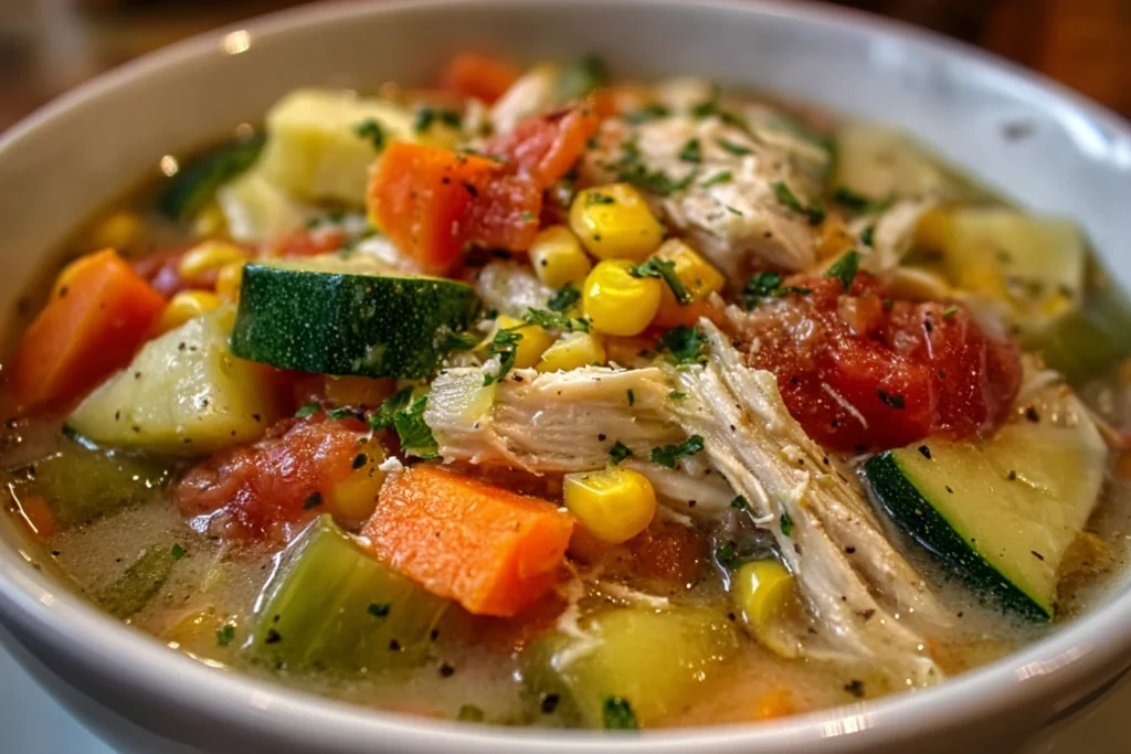 Ranch Chicken Veggie Soup