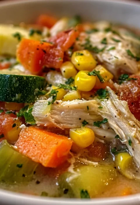 Ranch Chicken Veggie Soup