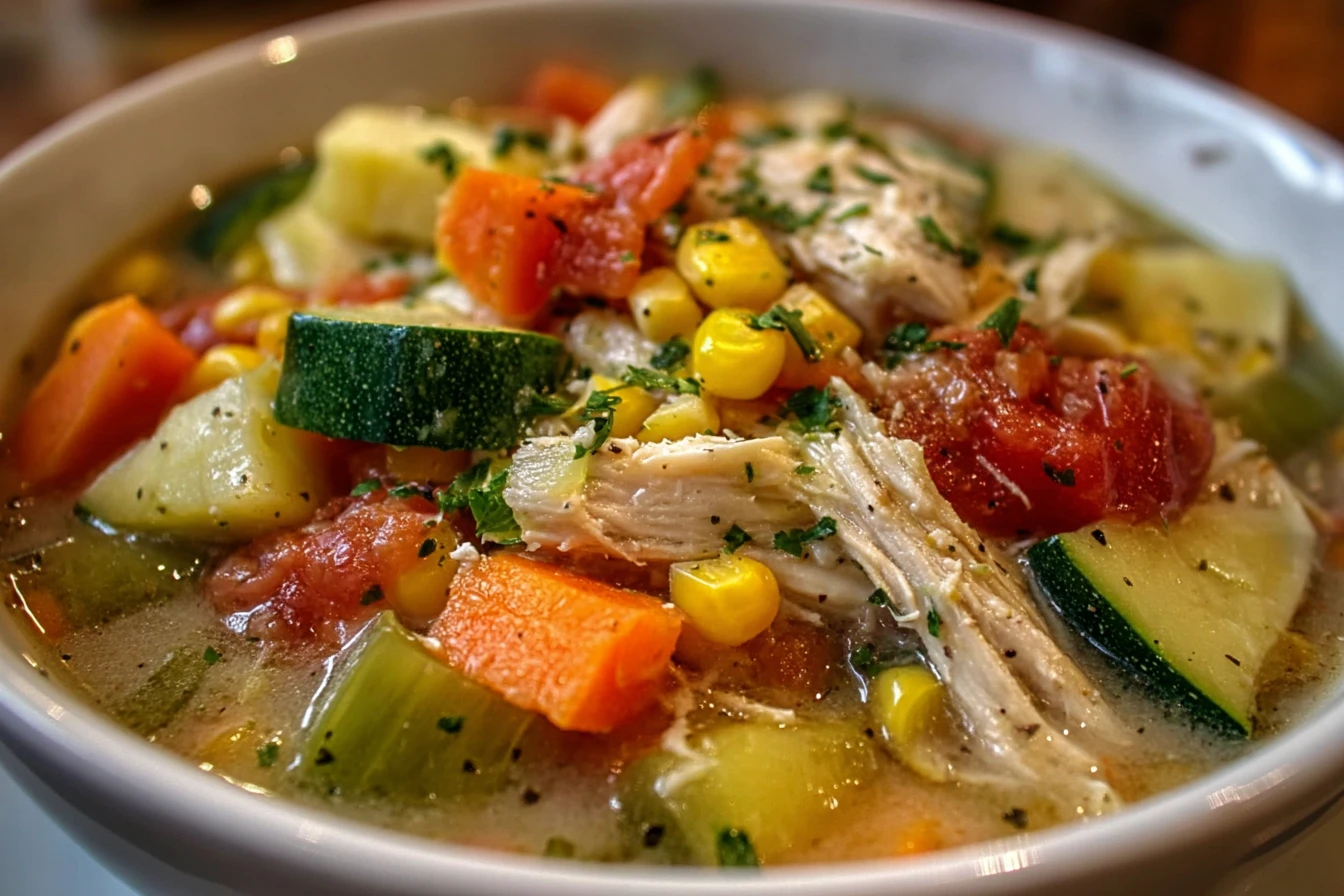 Ranch Chicken Veggie Soup