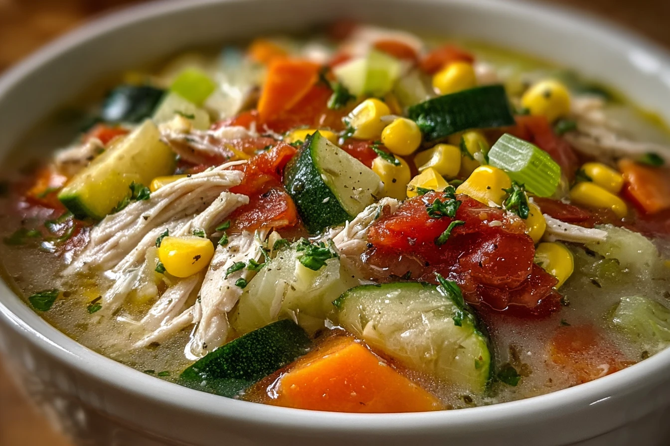 Ranch Chicken Veggie Soup