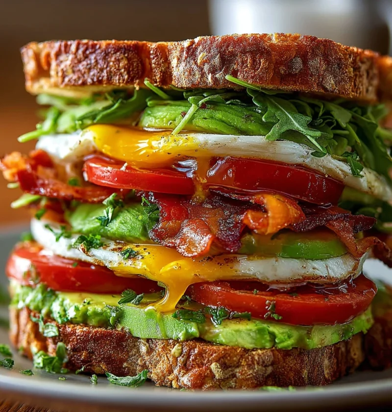 Sourdough Avocado Blt Stack