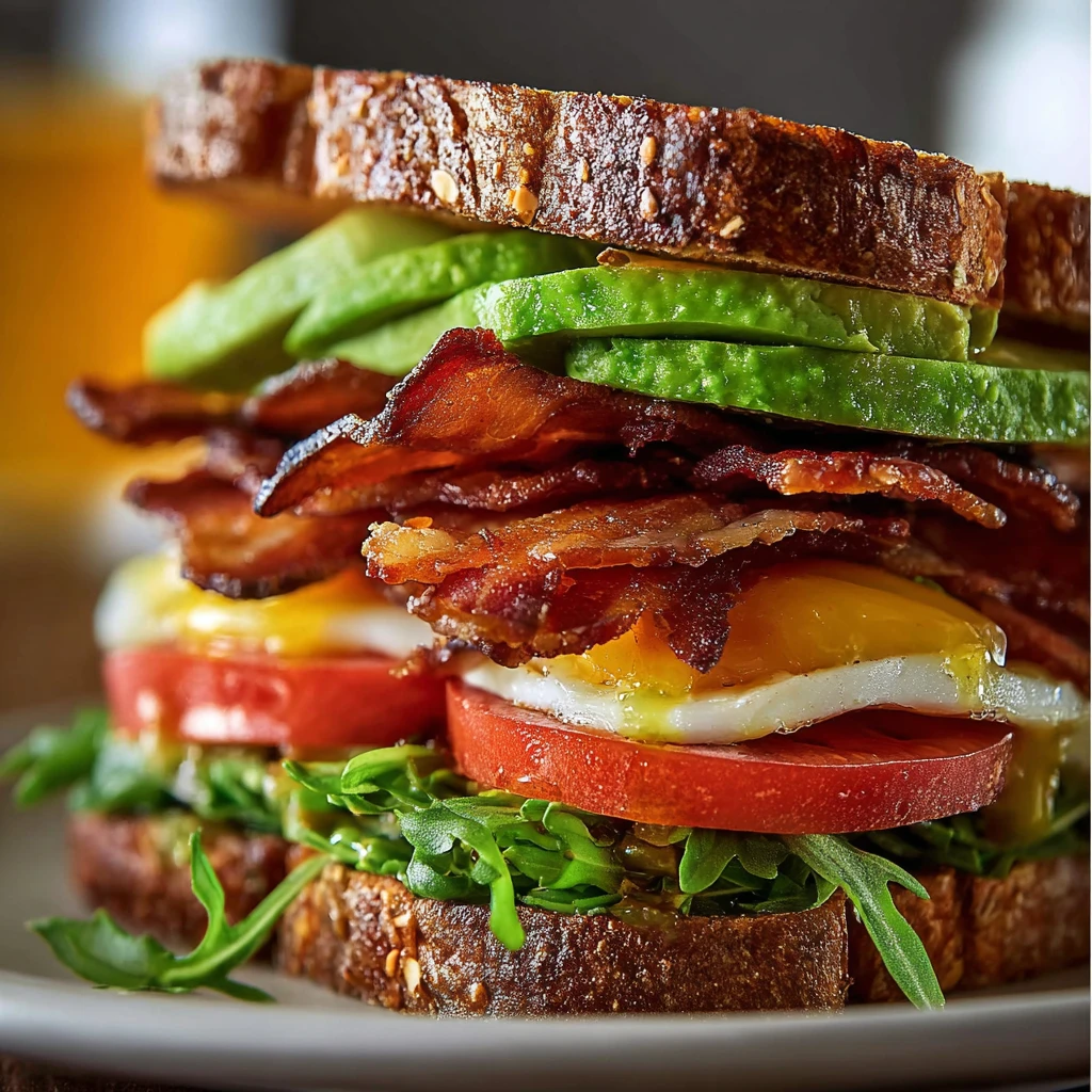 Sourdough Avocado Blt Stack