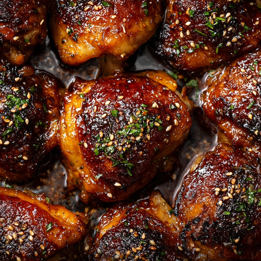 Sweet and Sticky Honey Garlic Chicken Thighs – Easy, Bold & Addictive