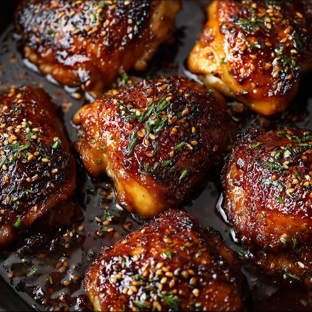 Sweet Sticky Honey Garlic Chicken Thighs Bold Addictive