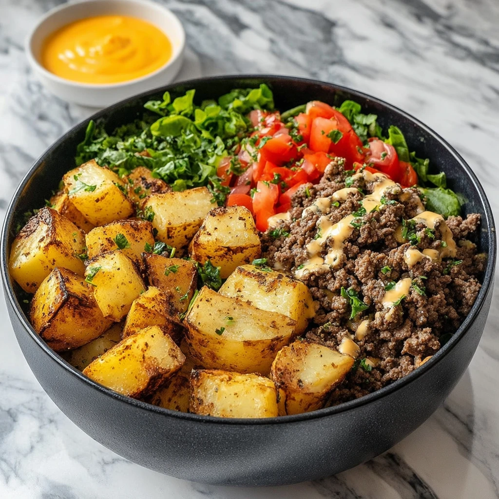 Smash Burger Bowl Low Carb Recipe