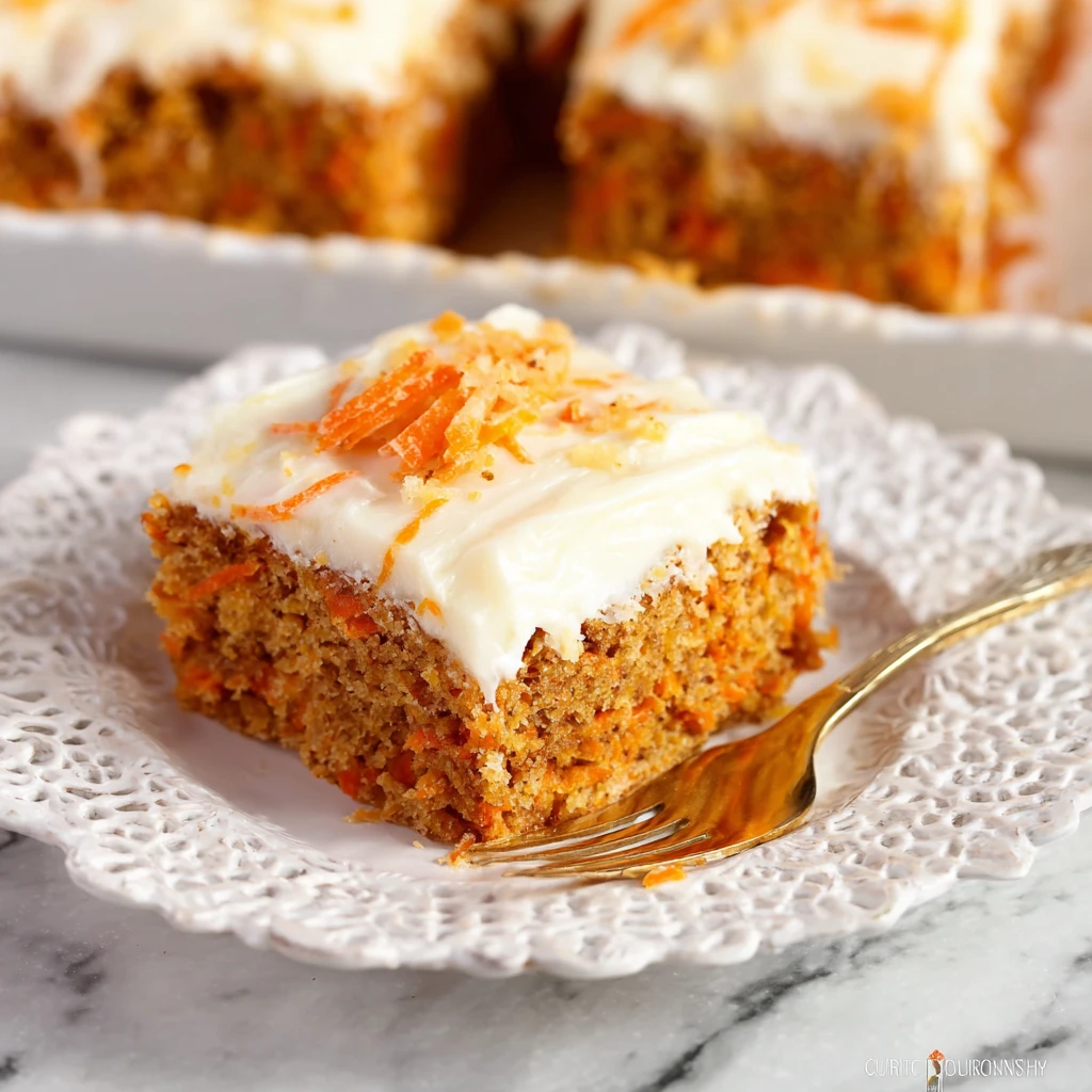 Cottage Cheese Carrot Cake Bars