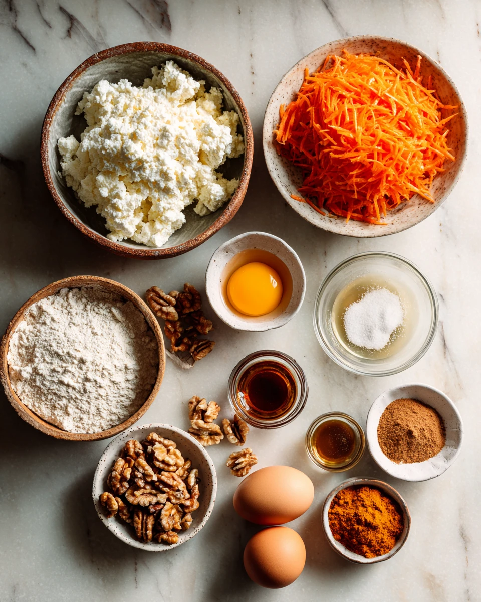 Cottage Cheese Carrot Cake Bars