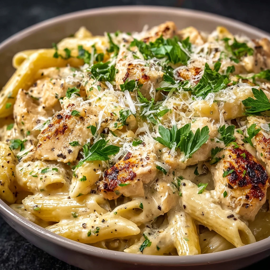 Creamy Garlic Chicken Pasta