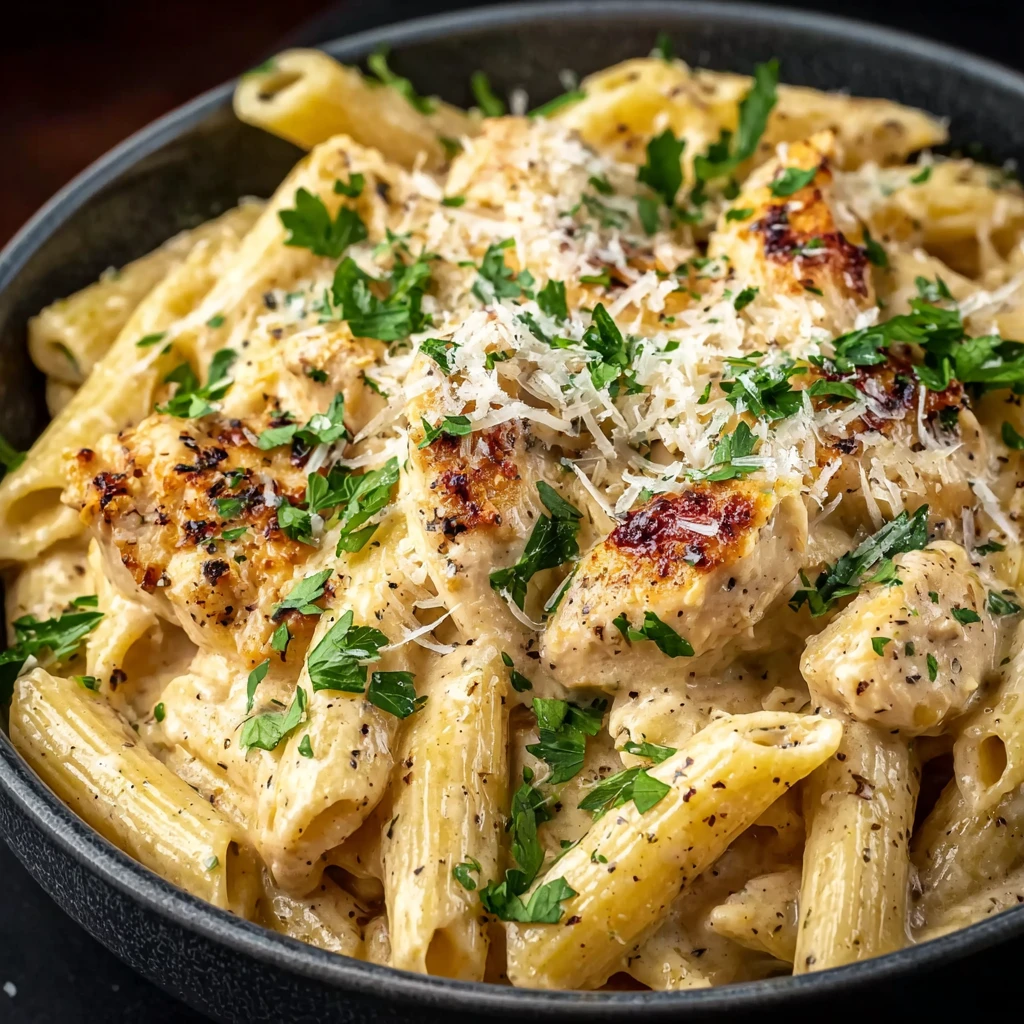 Creamy Garlic Chicken Pasta